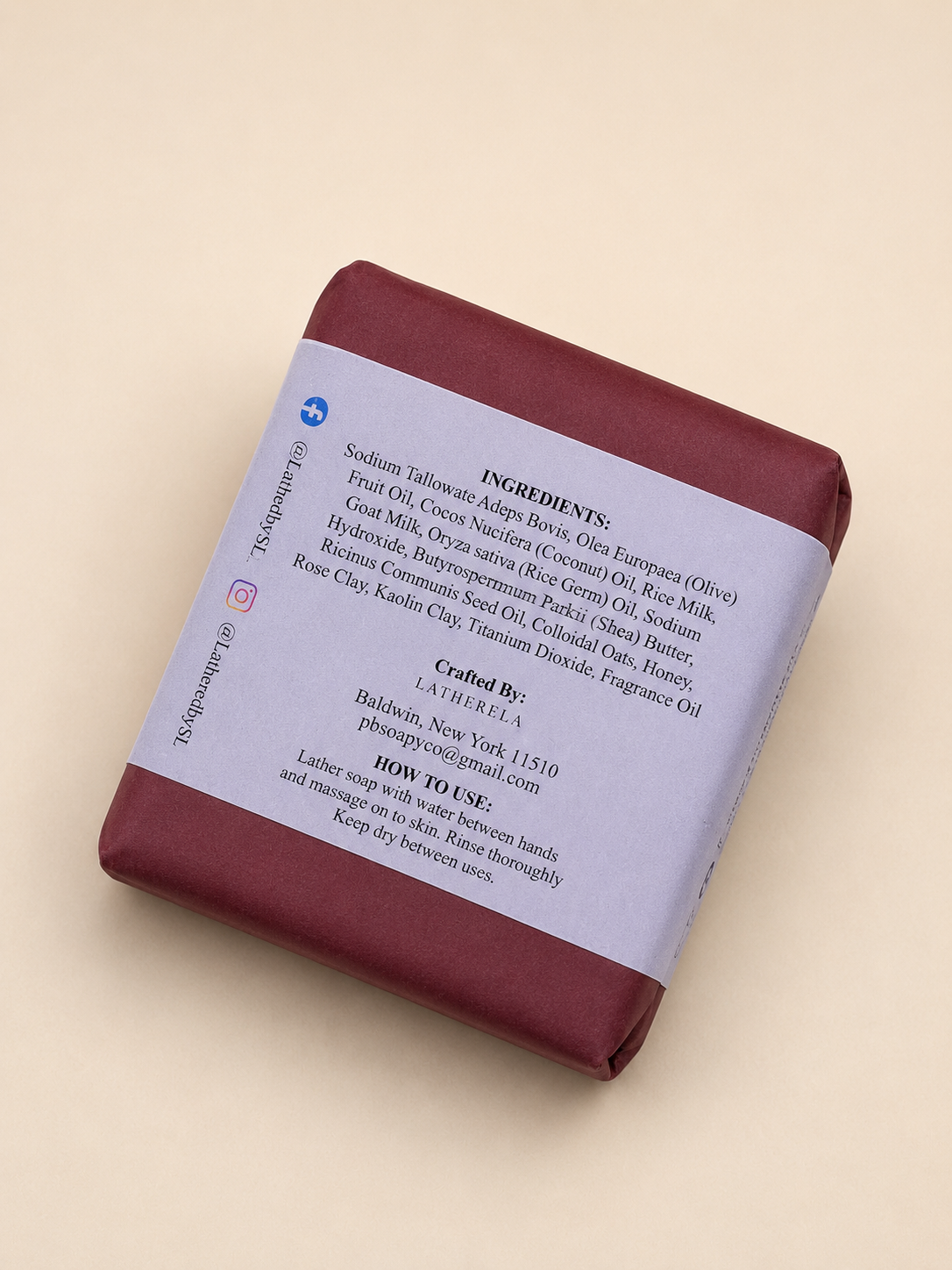 Pink Clay & Cream | Goat Milk, Honey & Rose Clay Soap