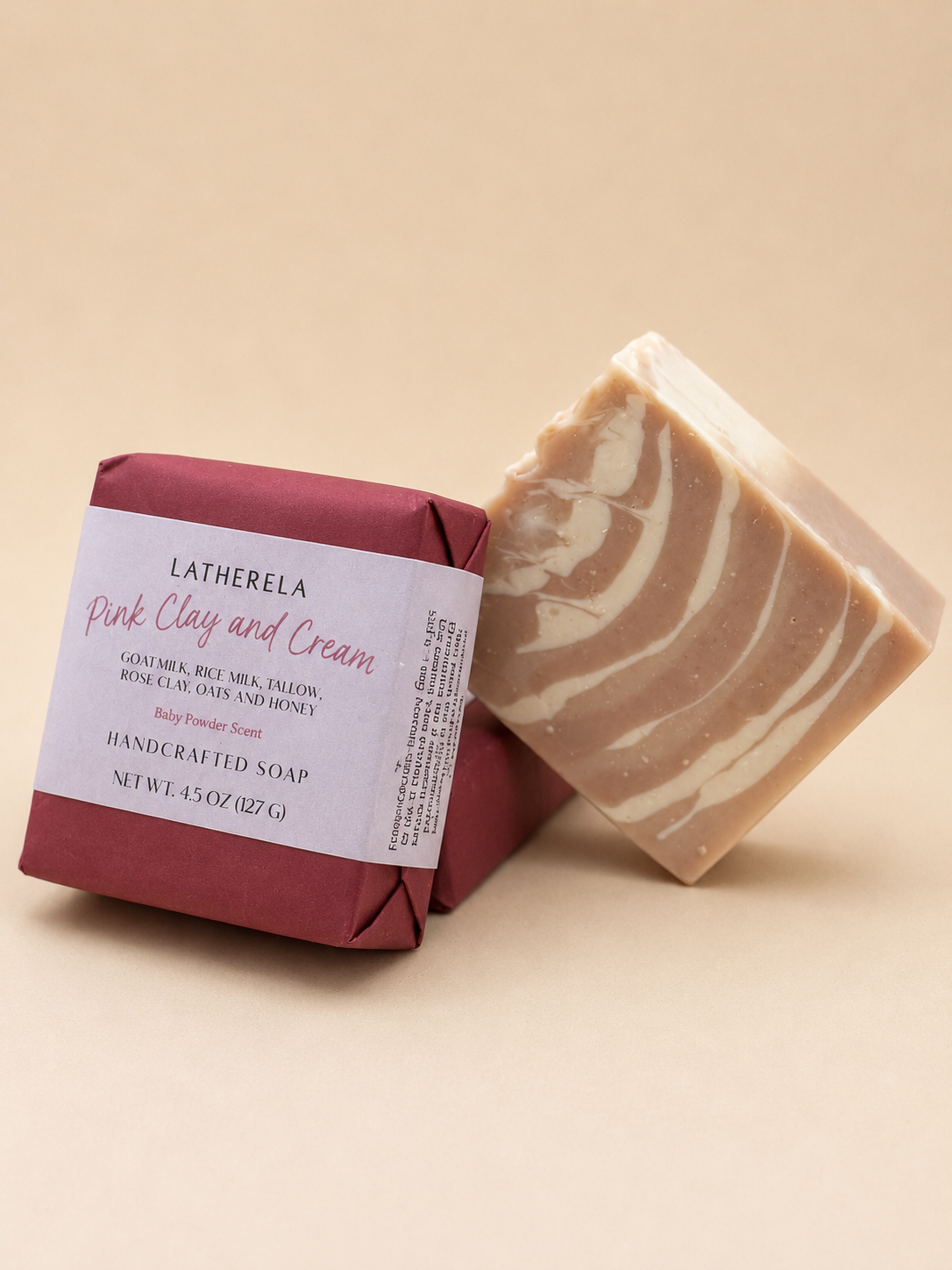 Pink Clay & Cream | Goat Milk, Honey & Rose Clay Soap