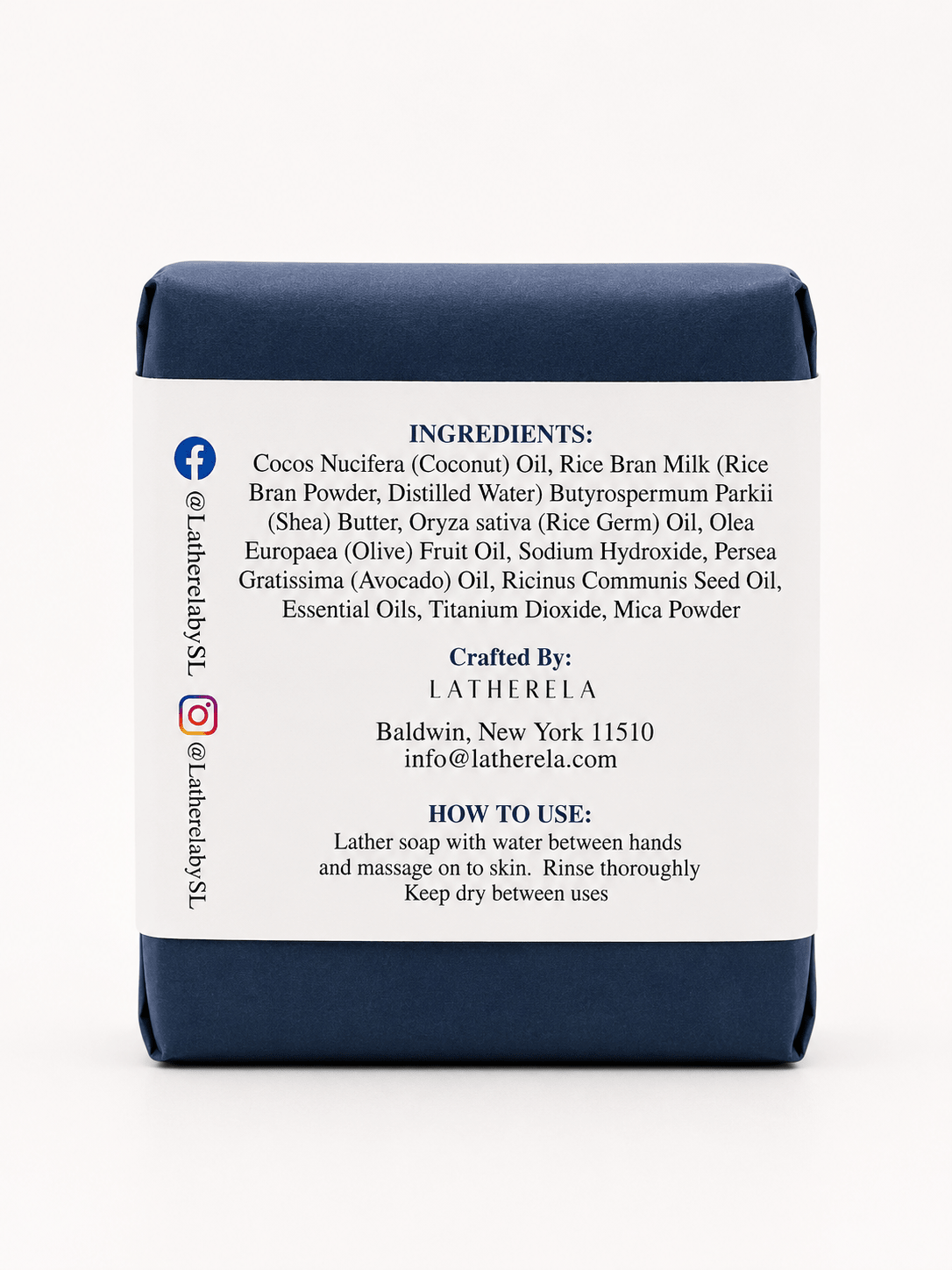 Blushed Rice Handcrafted Soap | Rose Clay, Rice Bran Milk, Shea Butter & Honey | - Latherela