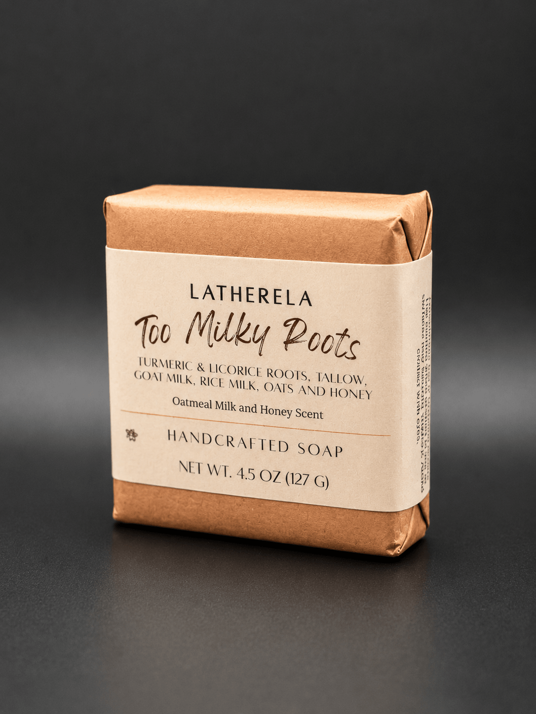 Too Milky Roots Soap | Goat Milk, Rice Milk, Turmeric & Licorice Soap - Latherela