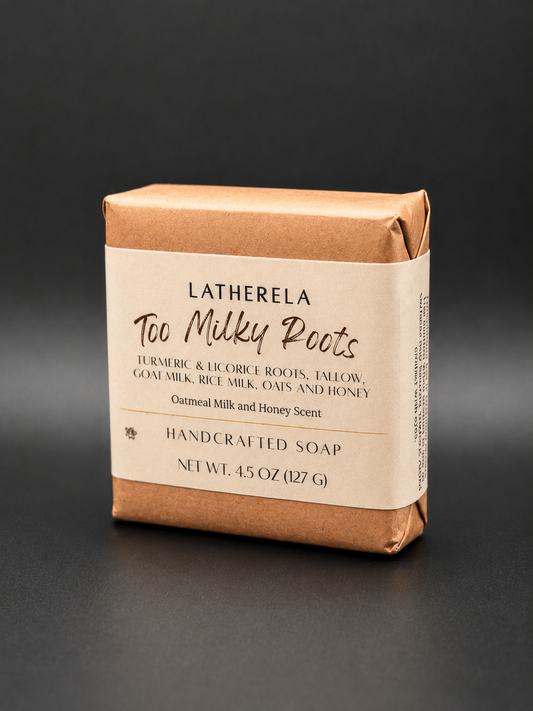 Too Milky Roots Soap | Goat Milk, Rice Milk, Turmeric & Licorice Soap